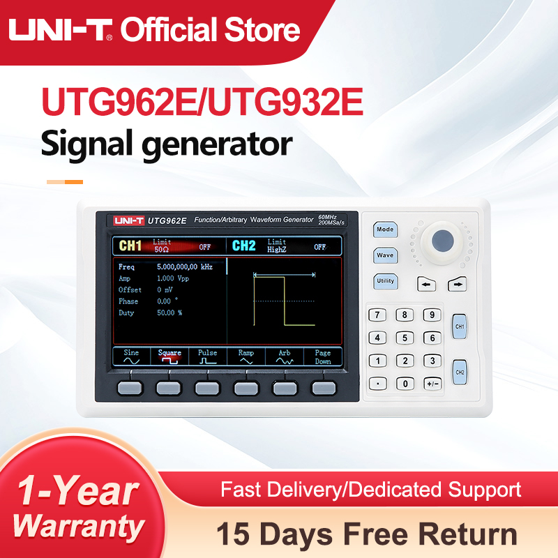 Dual Channel Arbitrary Waveform Function Generator 60Mhz - UNI-T UTG932E UTG962E ฟังก์ชั่น Arbitrary Waveform