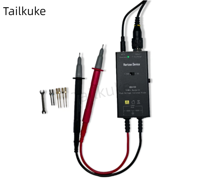 High Voltage Differential Probe 100Mhz 1300V - หัววัดแบบแอคทีฟ หัววัดแบบแยกส่วนแรงดันสูง แบนด์วิดท์ 100 เมกะเฮิรตซ์ อัตราส่วน