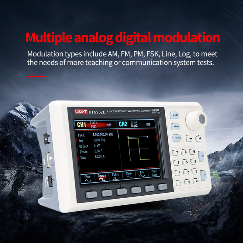 UNI-T UTG932E UTG962E ฟังก์ชั่ - Dual Channel Arbitrary Waveform Function Generator 60Mhz บทวิจารณ์และราคา